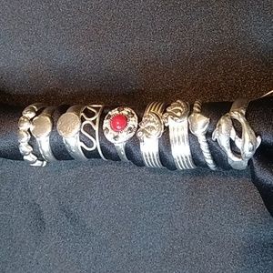 18 sterling toe/adjustable rings. Price is for all! Great deal!!